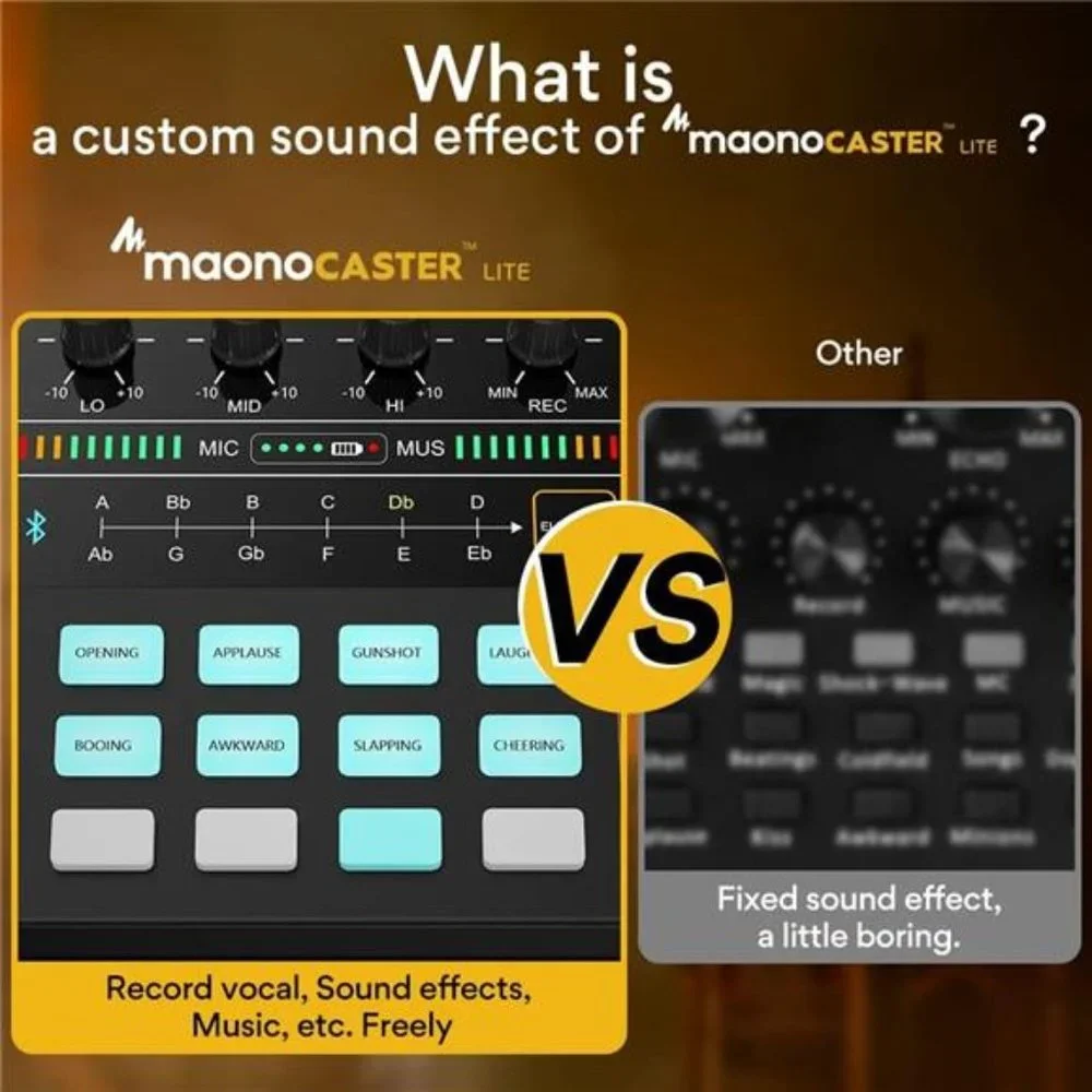 Podcast Equipment Bundle Audio mixer All-in-One Podcast Production Studio
